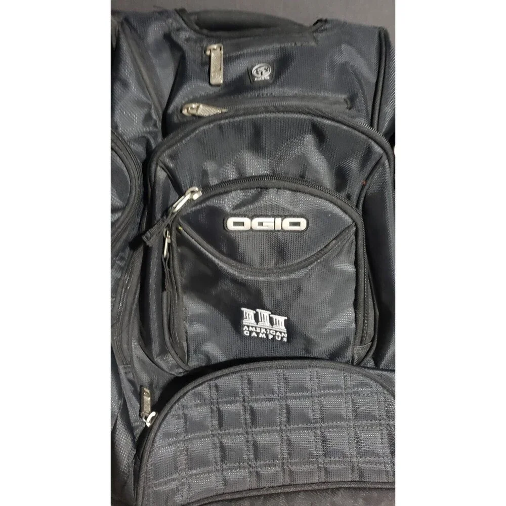 OGIO Metro Computer Laptop Backpack, Black American Campus Embroidery